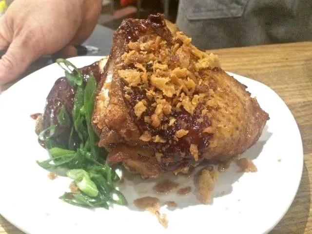 Gunshow signature dishes Warm Banana Pudding
Pork Belly
Fried Chicken